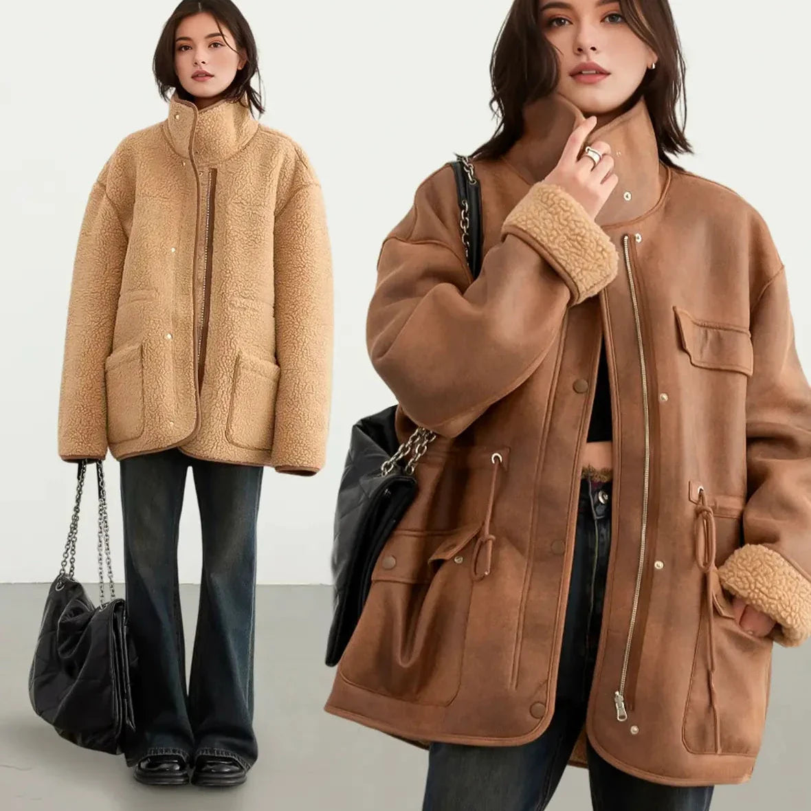 Annika | Reversible Shearling Jacket