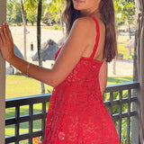 Ines | Red Mini-Dress