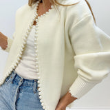 Peah | Cardigan with Pearl Details