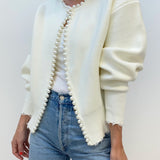 Peah | Cardigan with Pearl Details