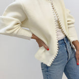 Peah | Cardigan with Pearl Details