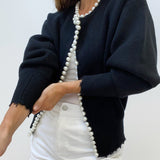 Peah | Cardigan with Pearl Details