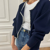 Peah | Cardigan with Pearl Details