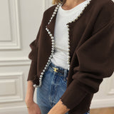 Peah | Cardigan with Pearl Details