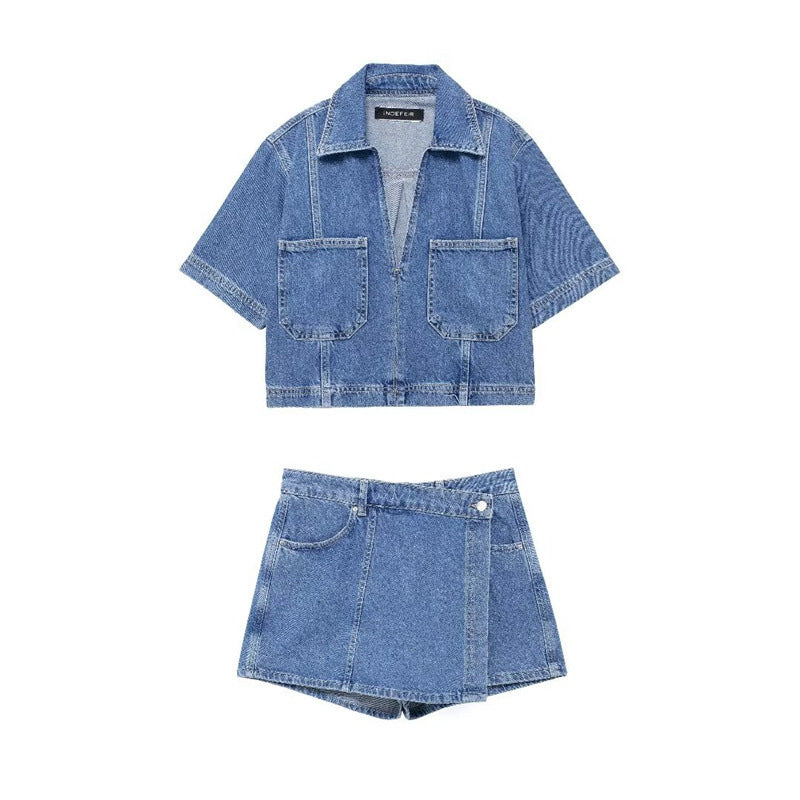 Mona | Denim Set