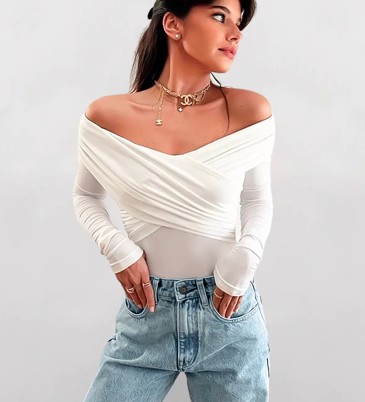 Hilma | Off-Shoulder Bodysuit