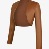 Alice | Long-Sleeve Jacket in Faux Leather