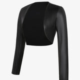 Alice | Long-Sleeve Jacket in Faux Leather