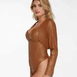 Alice | Long-Sleeve Jacket in Faux Leather